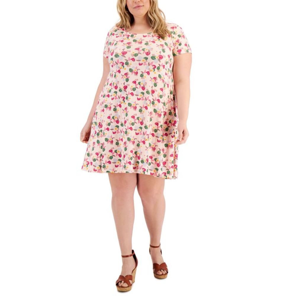 Style & Co Plus Size Printed Flip Flop Dress